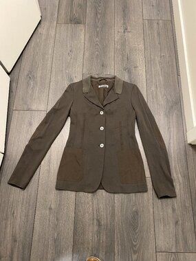 Jil Sander Brown Casual Blazer Size 2/4